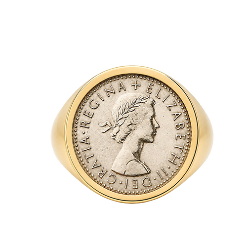 Lucky Sixpence Coin Sign