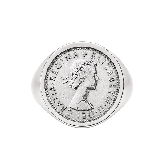 Lucky Sixpence Coin Sign